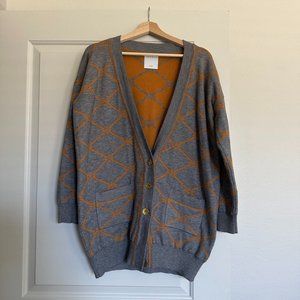 Oversized gray Sandro cardigan size 38 (S-M)